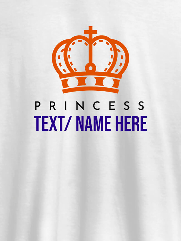 Princess with Your Name On Customized Women Tees
