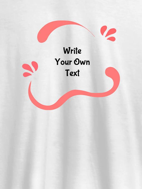 Uneven Wave Design with Your Name On Personalized Women Tees