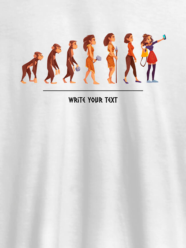 Women Life Cycle with Your Text On Personalized T-Shirt for Women