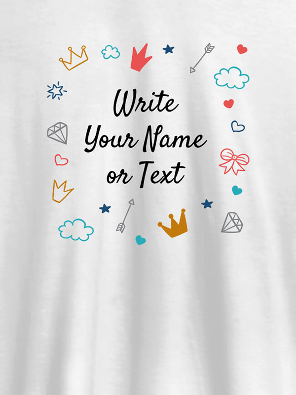 Multi Design with Your Name On Customized Womens T-Shirt