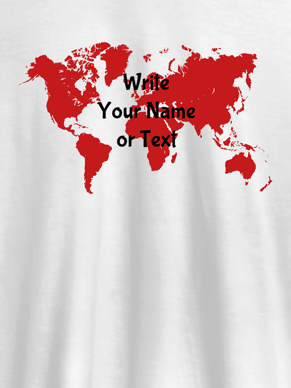 Wite Your Name On Customized Tshirt for Women