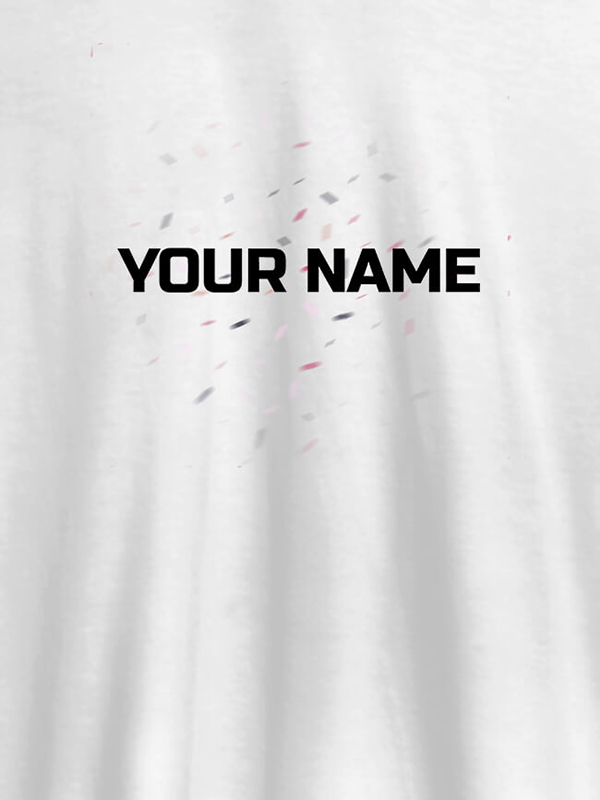 Blast Design with Your Name On Customized Womens T-Shirt