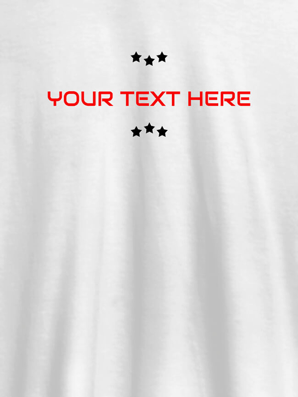 3 Stars with Your Name On Customized Tshirt for Women