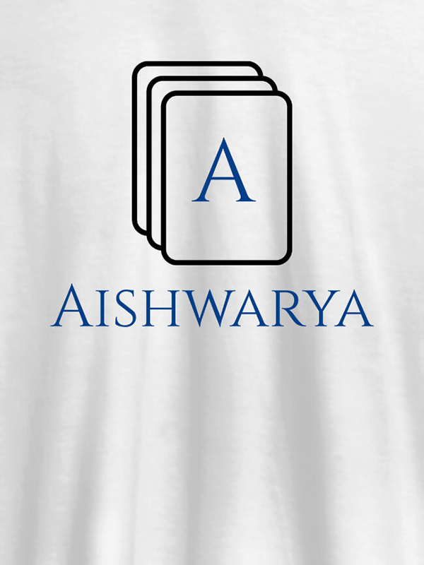 Playing Cards with Initial and Name On Personalized Women Tees