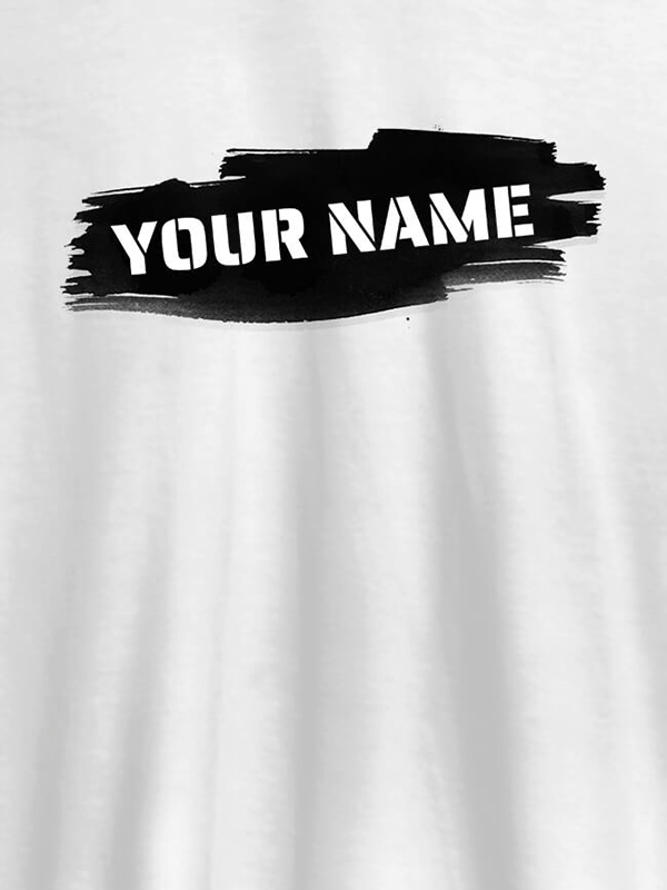 Brush Stroke with Name On Personalized Women Tshirt