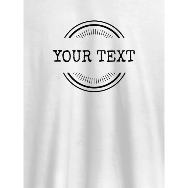 Stamp Theme with Your Name On Women T Shirts with Name, Text, and Photo