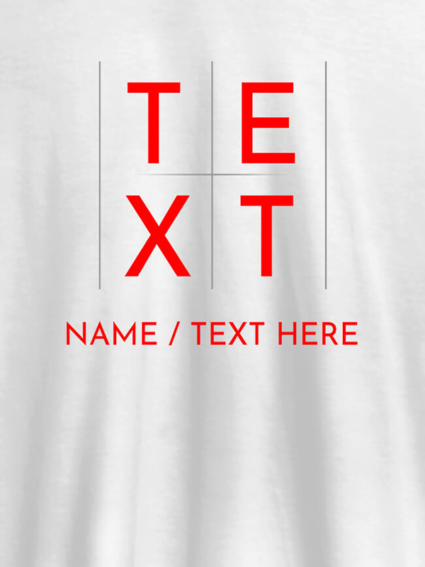 Write Your Name and Text On T-shirts For Women with Name, Text and Photo