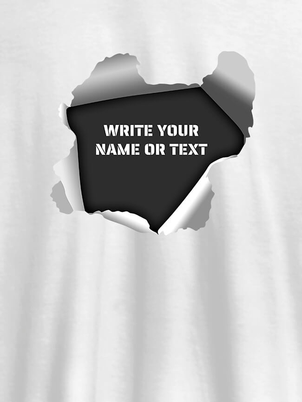 Explode Design with Your Name On T-shirts For Women with Name, Text and Photo