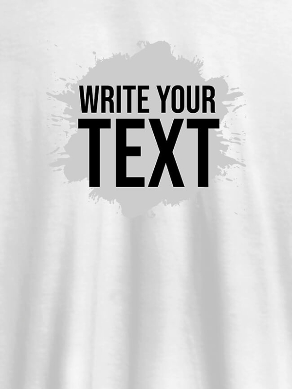 Splash Design with your Name On Personalized Women Tshirt