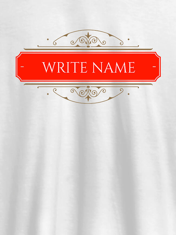 Write YourName On Customized Women T-Shirt