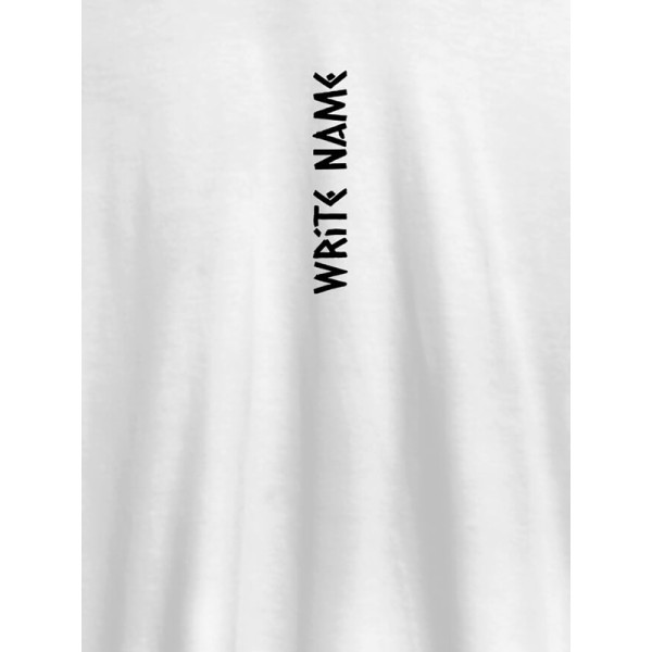 Vertical Name On Personalized T-Shirt for Women