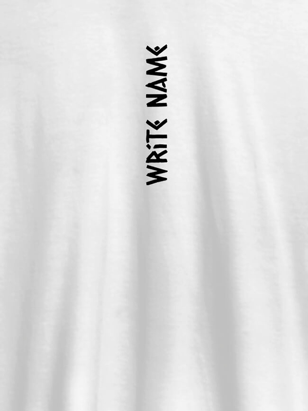 Vertical Name On Personalized T-Shirt for Women