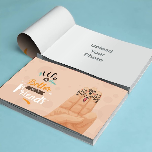 Life is better with Friends quote cover design