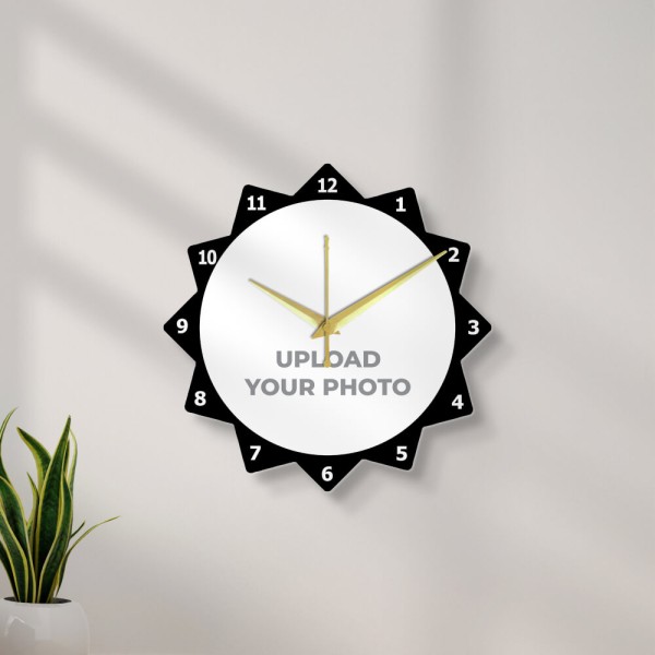 Star Shaped Photo Wall Clock