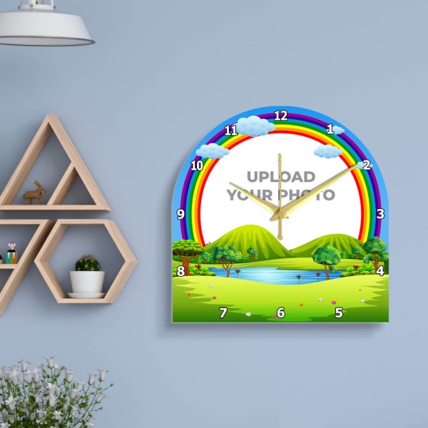 Kids Dome Shaped Photo Wall Clock