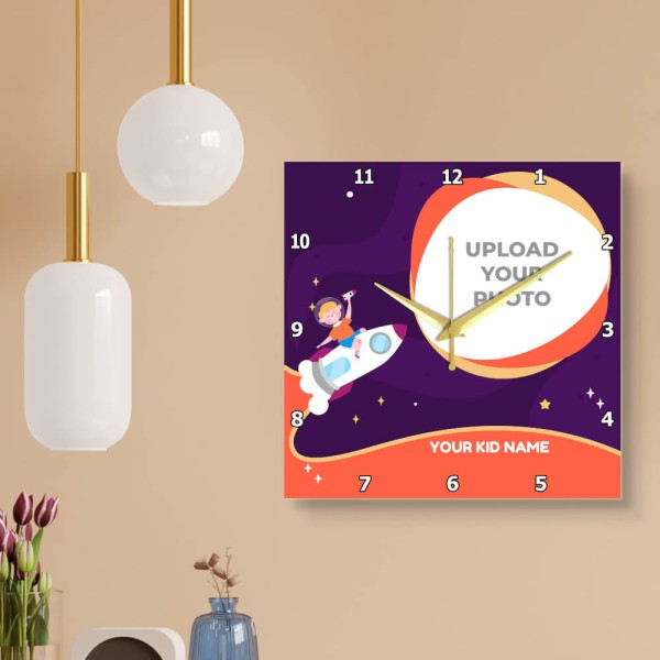 Kids Simple Square Shaped Wall Clocks