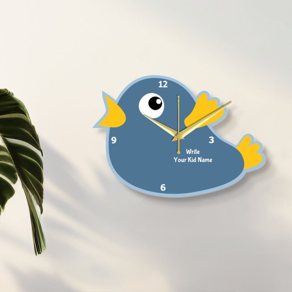 Excited Singing Bird Clock Design Photo Wall Clock