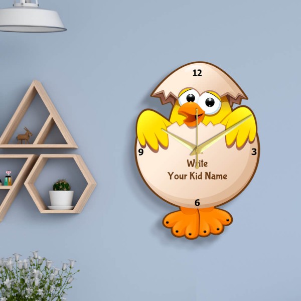 Cute Baby Bird Clock Design Photo Wall Clock