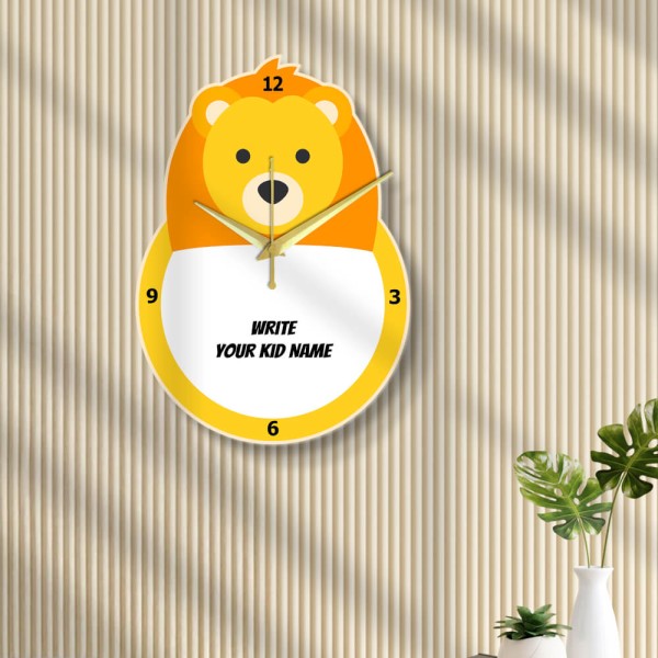 Innocent Lion Clock Design Photo Wall Clock