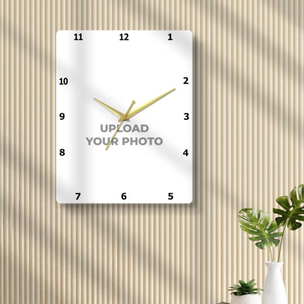 Portrait Clock Design Photo Wall Clock