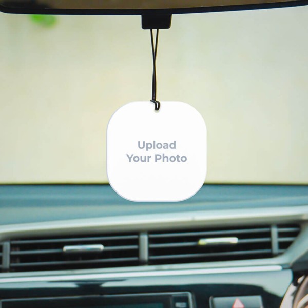 Curved Square Acrylic Car Hanging