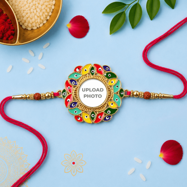 Crown shaped Evil Eye Rakhi