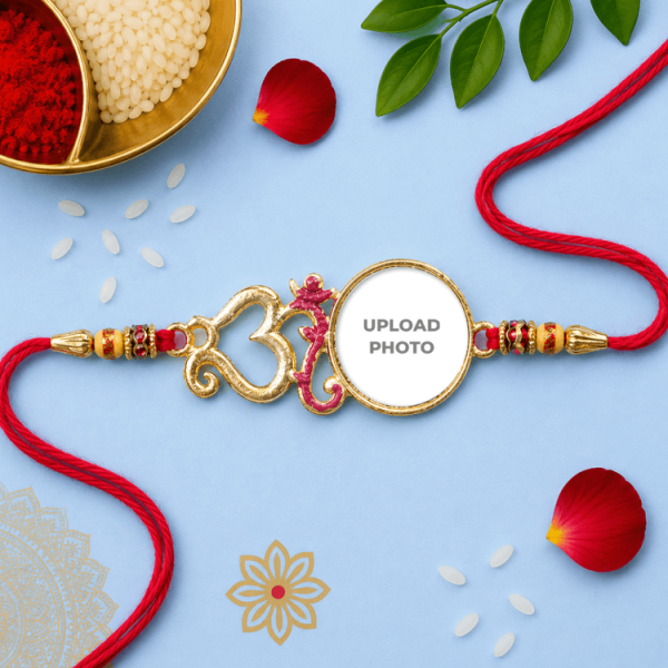 Om Rakhi with Photo