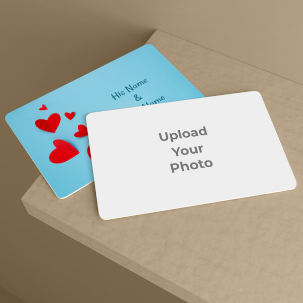 Couple Hearts Design Wallet Card