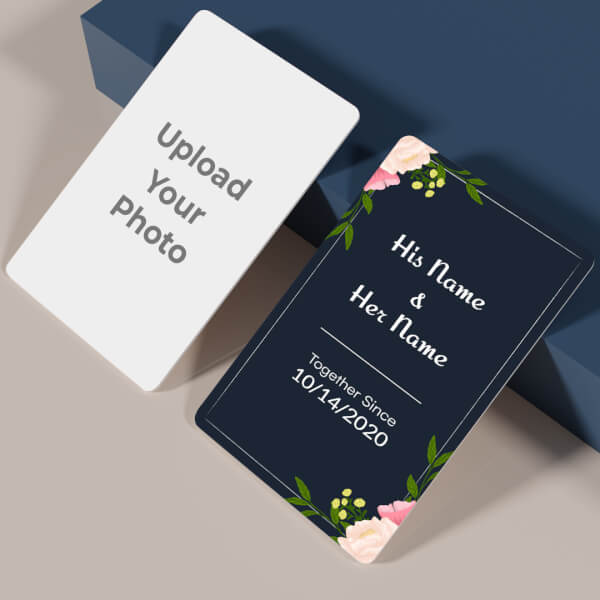 Floral Design Wallet Card