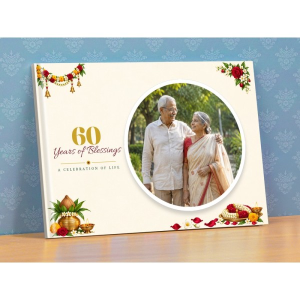 60th Birthday Golden Blessings Photobook