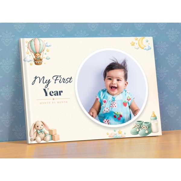 My First Year Teddy and Stars Photobook