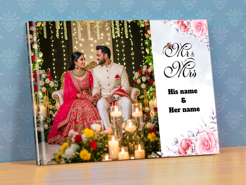 Custom Photobook with Floral Design