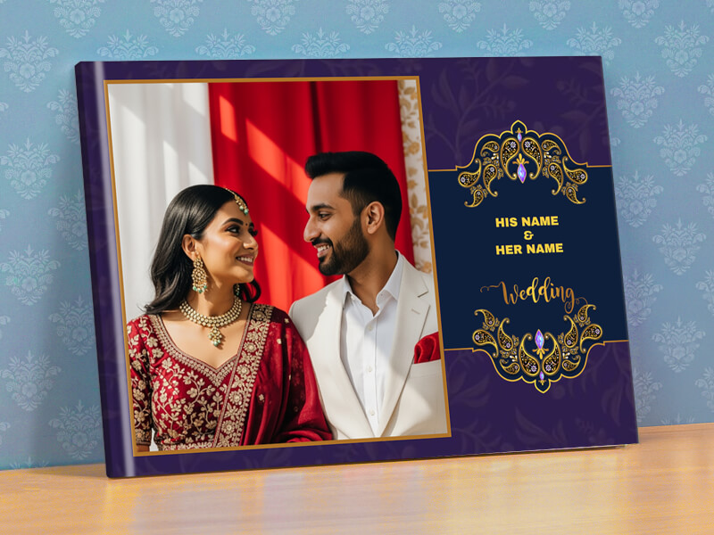 Personalized Wedding Photo Album With Names