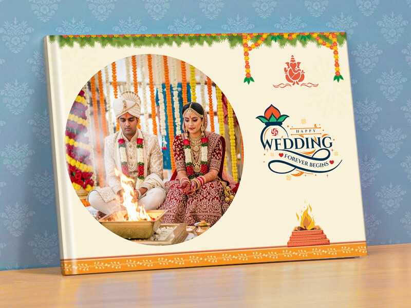 Happy Wedding Forever Begins Personalised Photobook