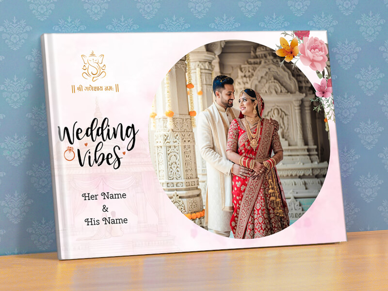 Wedding Vibes Of His and Her Custom Names Photobook