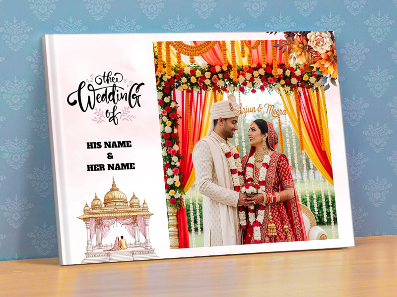 The Wedding Of His And Her Names Customisation Photobook