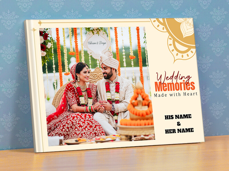 Wedding Memories Made With Heart Themed Photobook