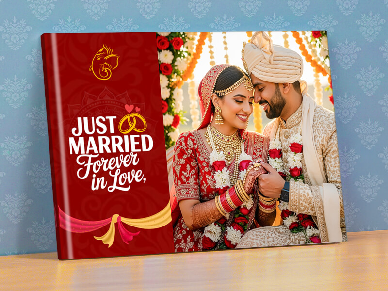 Just Married Forever In Love Photo Album