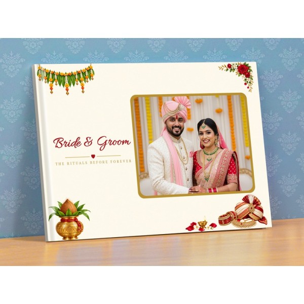 Bride and Groom Wedding Rituals Photobook