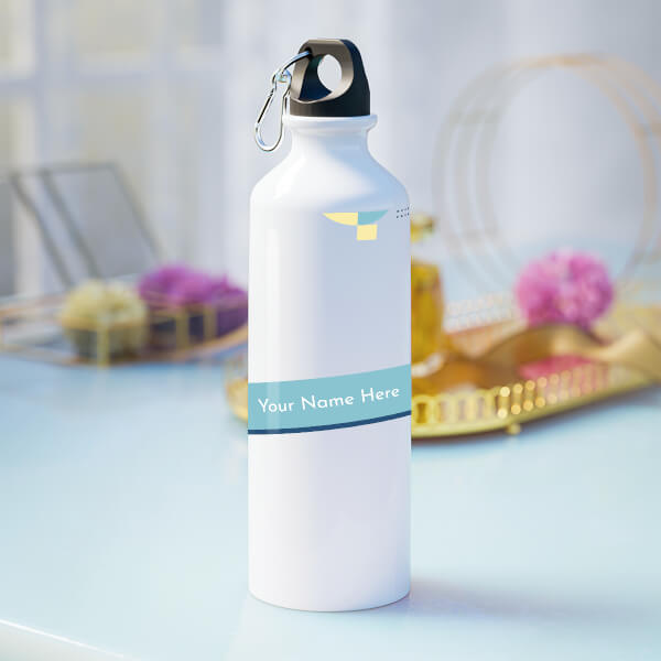 Text with abstract design on your sipper-Printshoppy Sipper Bottles
