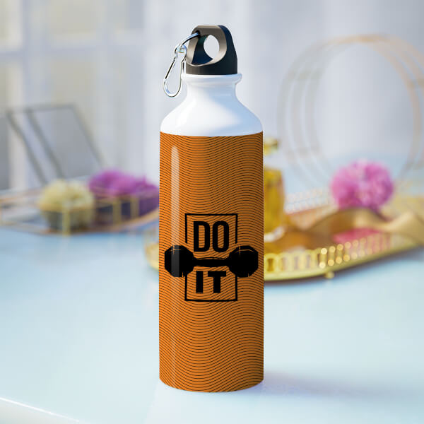 Motivational quote with two picture upload design-Printshoppy Sipper Bottles