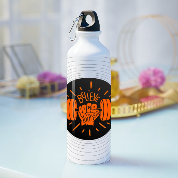 Believe In yourself custom sipper bottle-Printshoppy Sipper Bottles