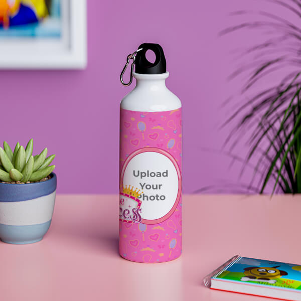 My little princess with custom text and image sipper-Printshoppy Sipper Bottles