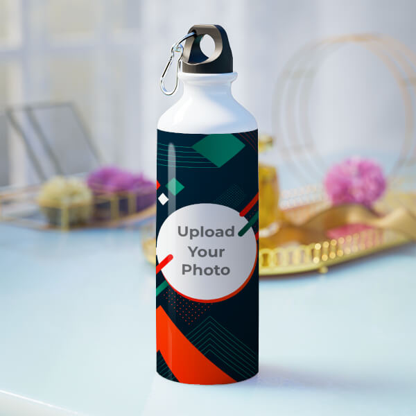 Colorful lines and abstract shapes with image-Printshoppy Sipper Bottles