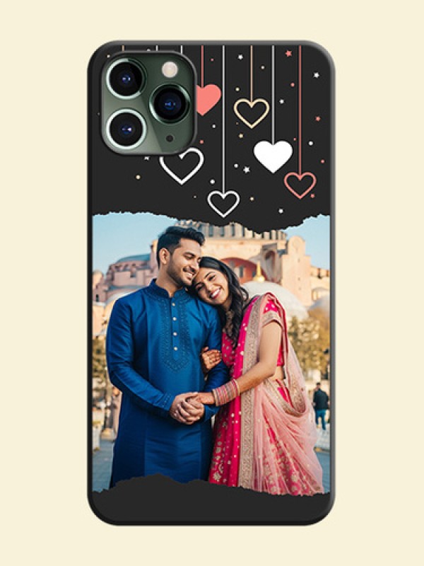 Love Hangings with Splash Wave Picture on Space Black Custom Soft Matte Phone Back Cover - iPhone 11 Pro