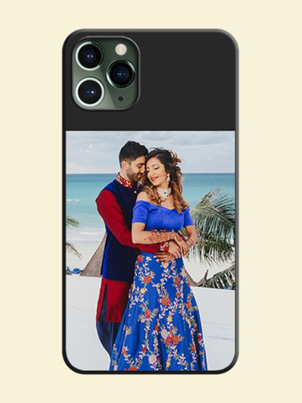 Image Upload With Space Black Color On Custom Soft Matte Mobile Back Cover - iPhone 11 Pro