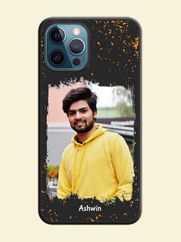 Spray Free Design on Photo on Space Black Soft Matte Phone Cover - iPhone 12 Pro