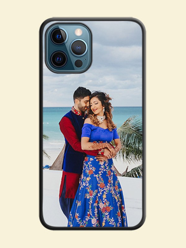 Full Single Pic Upload On Space Black Personalized Soft Matte Phone Covers -Apple Iphone 12 Pro