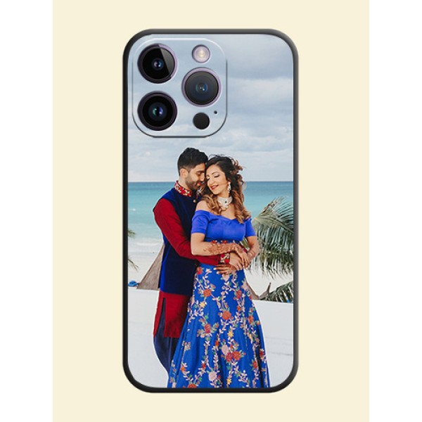 Full Single Pic Upload On Space Black Personalized Soft Matte Phone Covers -Apple Iphone 14 Pro Full Single Pic Upload On Space Black Personalized Soft Matte Phone Covers -Apple Iphone 14 Pro