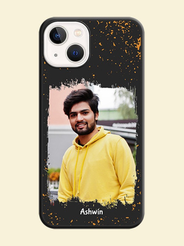 Spray Free Design on Photo on Space Black Soft Matte Phone Cover - Apple iPhone 14